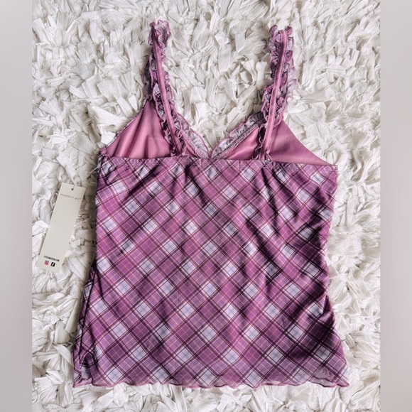 Madden Girl Plaid Cami Tank Top - Picture 3 of 5